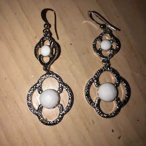 Women’s white earrings